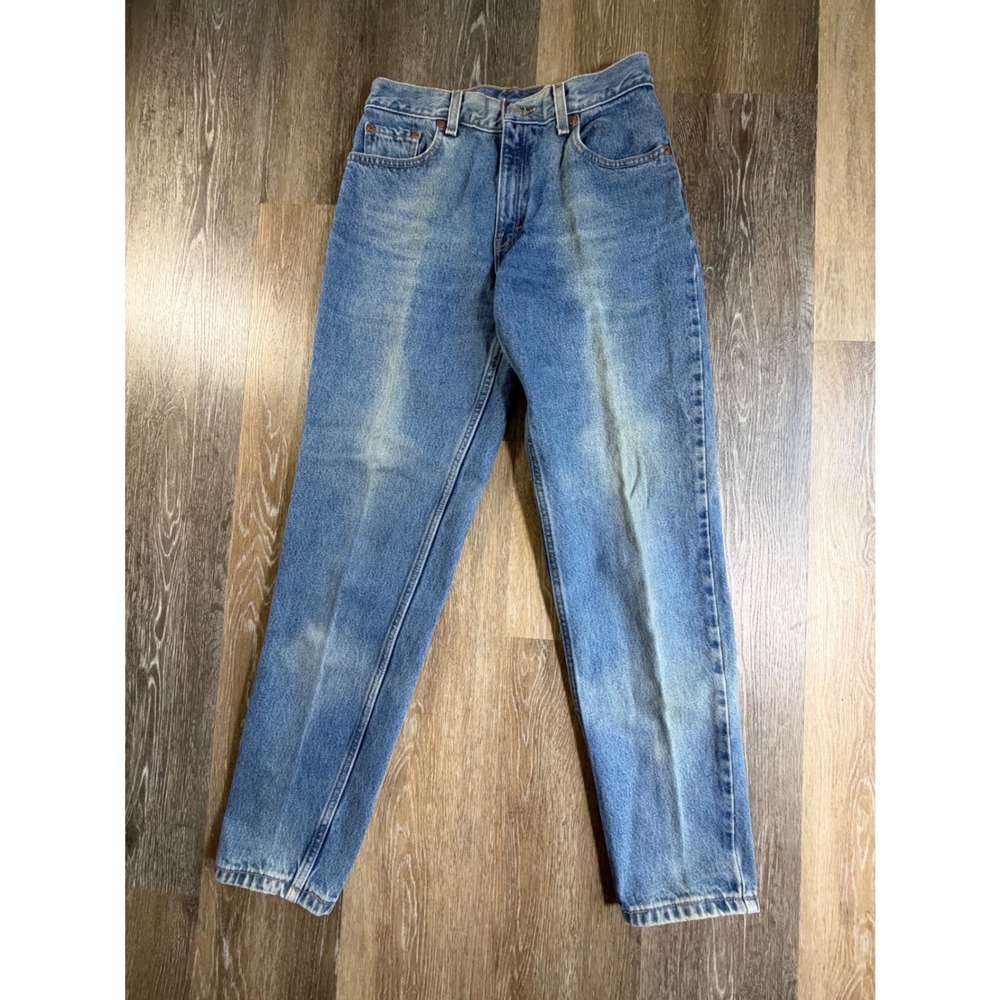 Levi's 550 Jeans Mens 9 JR Medium Blue Relaxed Fit Tapered Leg Vintage Cotton